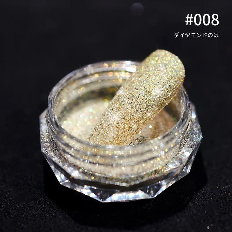 Nail Art Crystal Diamond Powder, Explosive Shimmer, Fine Glitter Nail Decor, Sparkling Sequins for Nail Salons, Starry Sky Glitter Powder