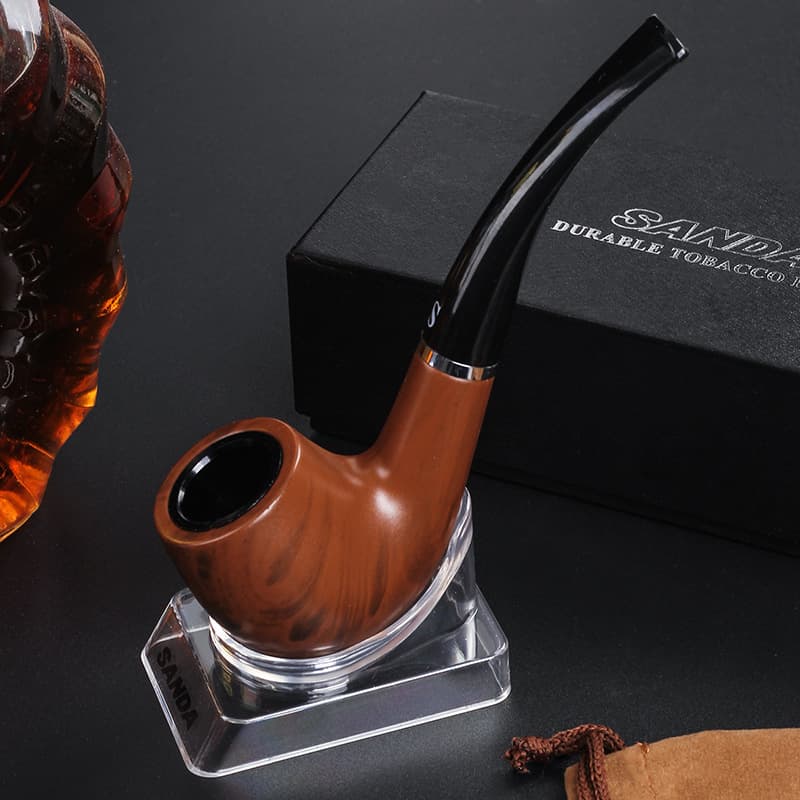 SANDA Pipe Men's Mini Portable Detachable Reusable Filter Pipe Gift Box Set