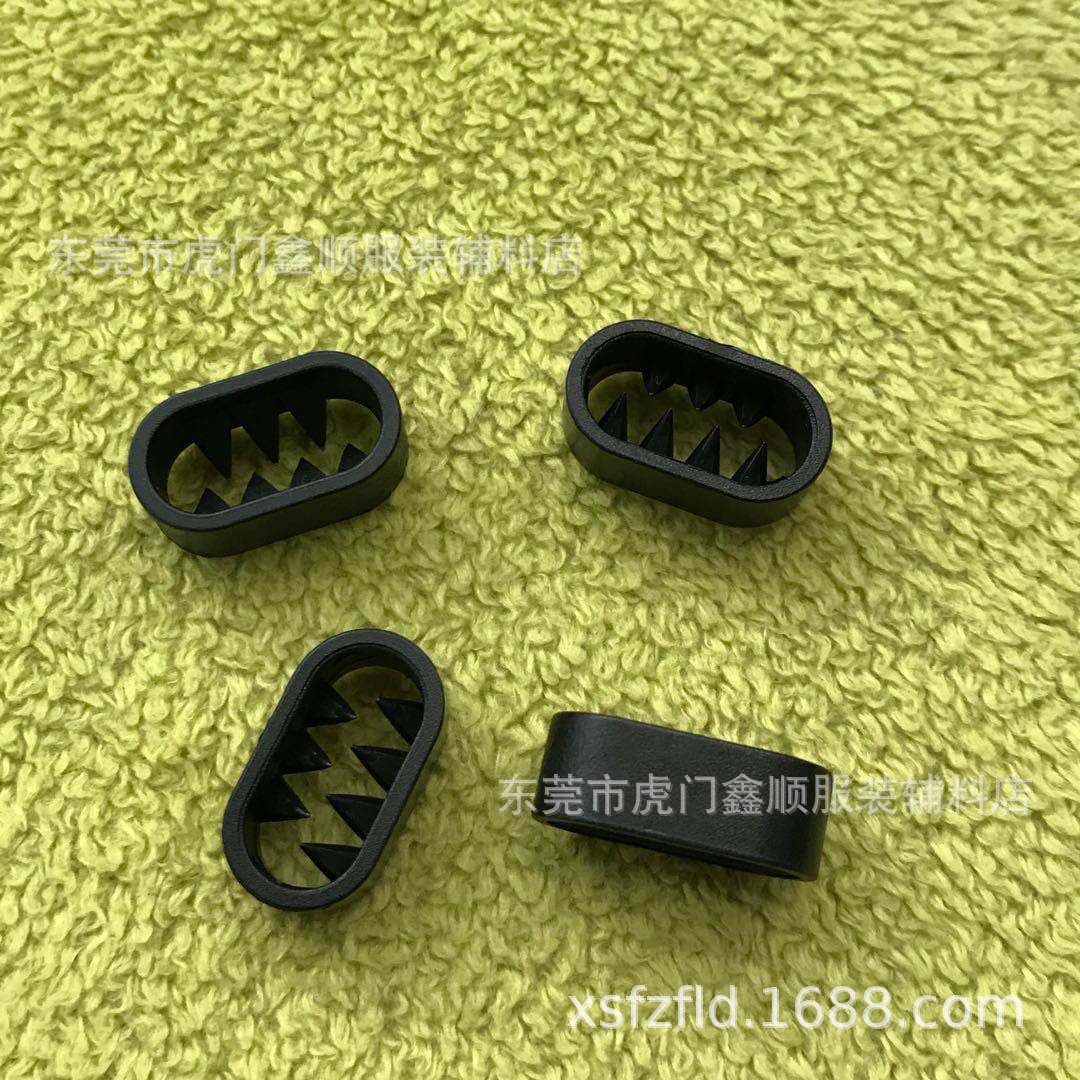 Manufacturer's new plastic webbing adjustment buckle with teeth plastic rope buckle seat belt buckle round buckle hanging clock