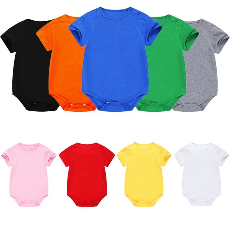 Children's clothing, baby summer thin clothes, newborn bag, pajamas, baby jumpsuit, pure cotton short-sleeved triangle harem