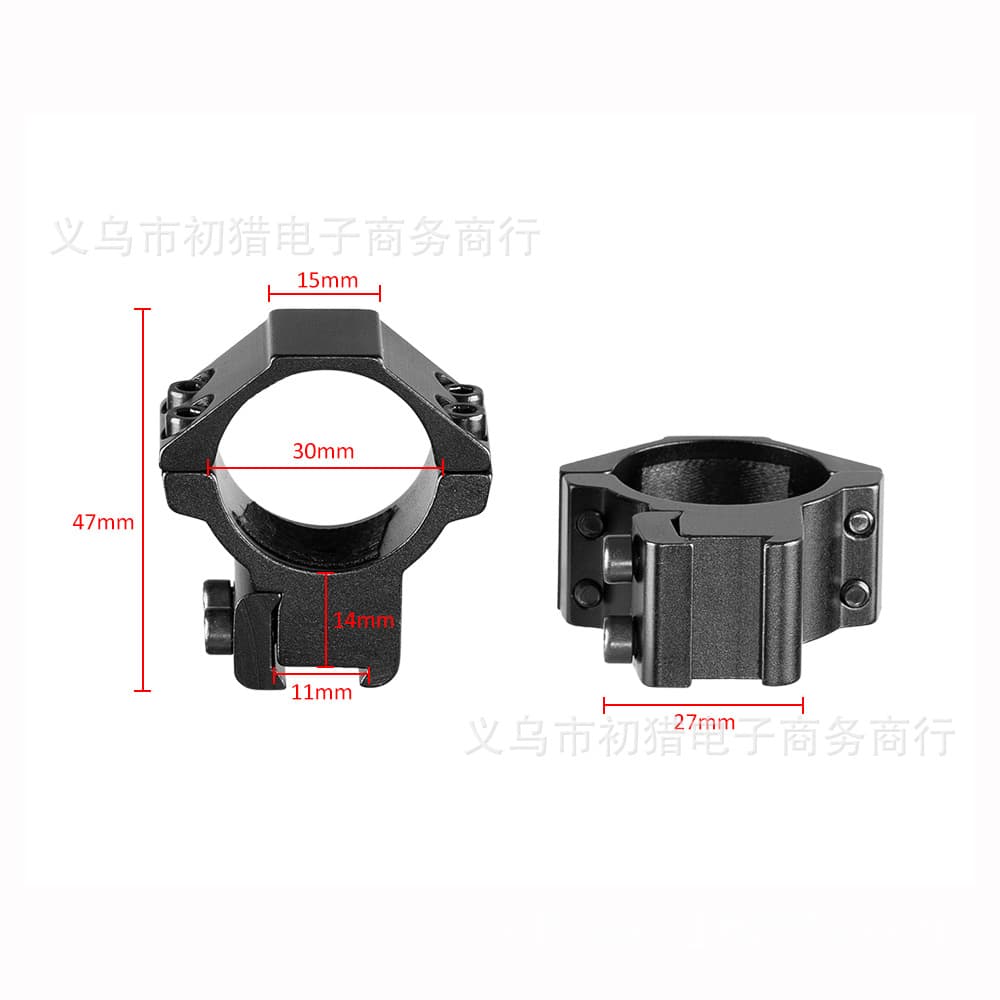 30MM pipe clamp 11MM rail low and narrow pipe clamp installation suitable for laser scope hunting 2 pieces/pair scope installation