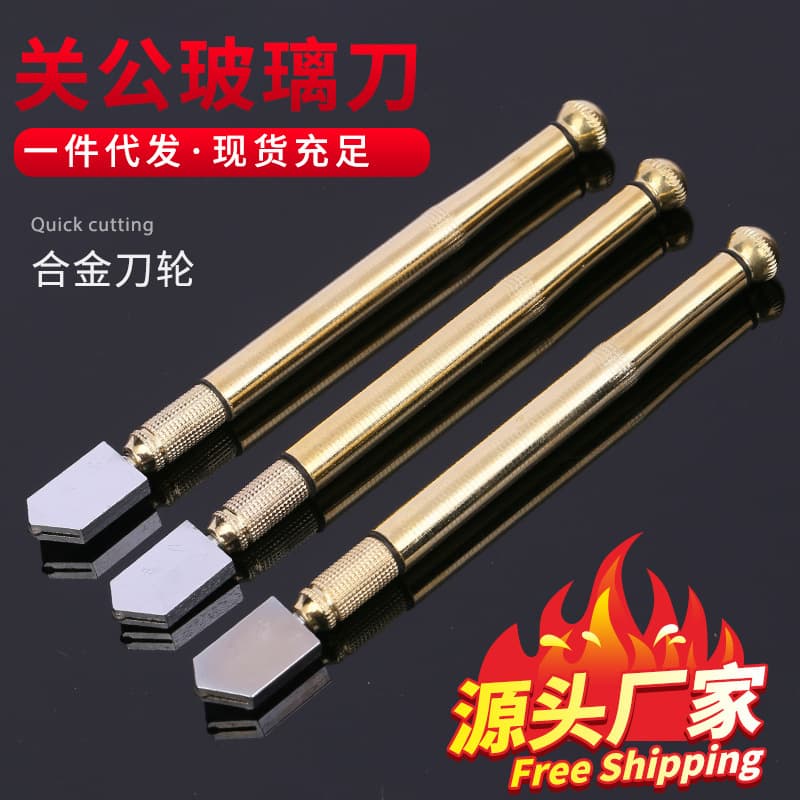 Source manufacturer of roller glass cutters, alloy metal pen-barreled diamond glass cutters, wholesale glass cutting tools.