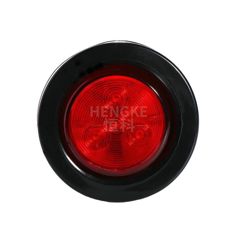 AliExpress Independent Station 4LED Tail Light 2 Inch Rubber Ring Round Light Truck Tail Light Plastic Tail Light YD-04