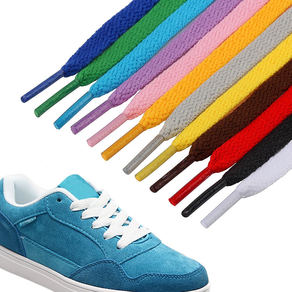 Wholesale Single Layer Black White 8mm Shoelaces AJ In-Stock Manufacturer In-Stock Athletic Casual Shoes High-Top Flat Shoelaces