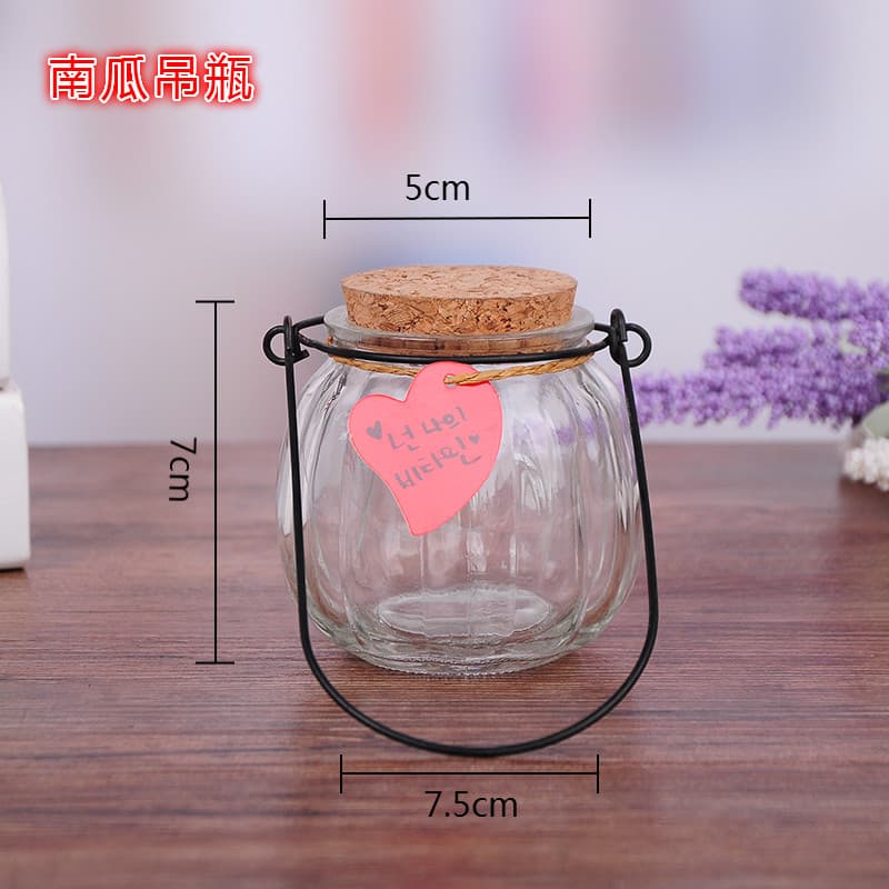Handmade Wishing Starry Sky Bottle Glow-in-the-Dark Rainbow Ocean Bottle DIY Materials Water Beads Growing Beads Glass Bottle Drift Bottle