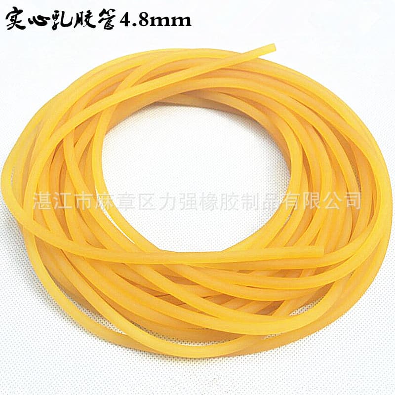 Factory direct sales latex tube, slingshot rubber band, rubber tube, rubber band tube, elastic tube, solid rubber band tube 4.8mm