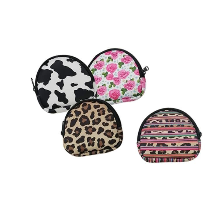 Bulk Stock Mini Coin Purse Portable Coin Key Holder Custom Pattern and Logo Available