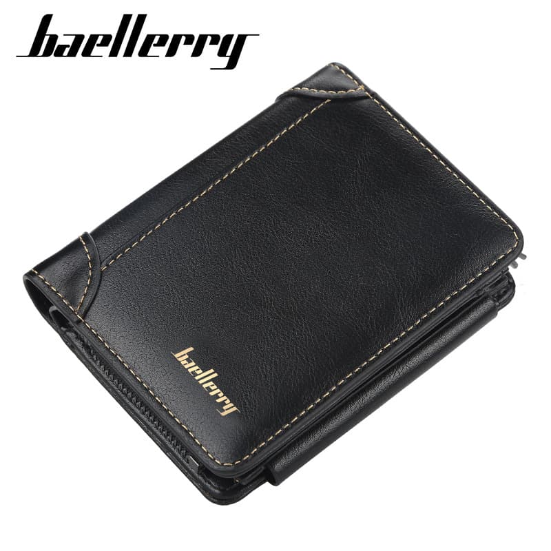 New Men's Wallet Baellerry Short Youth Trendy Multi-Card Slot Wallet Cross-Border Hot Style High-End Men