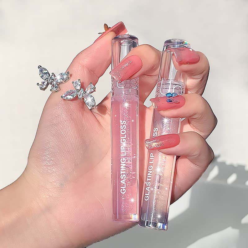Maxfine Waterlight Brilliant Micro-Shimmer Plumping Lip Gloss - Unisex Student Lip Gloss, Hydrating Lipstick
