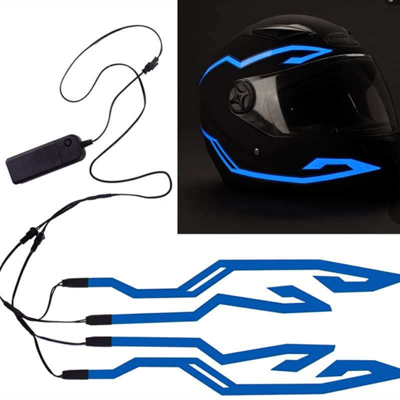 USB Charging Motorcycle Helmet Light Bar Trendy Headlamp Strip One To Four Heads Motorcycle Safety Supplies