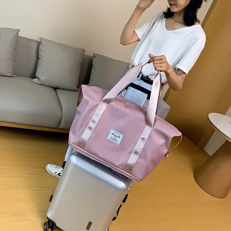 Fashionable Short-Trip Handbag Travel Duffel Large-Capacity Storage Bag Shoulder Bag Women's Sports Yoga Gym Bag