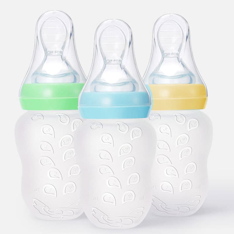 Baby Wide-Neck Rice Cereal Small Bottle Squeeze Rice Paste Soft-Tip Silicone Cereal Bottle Infant Complementary Feeding Wholesale