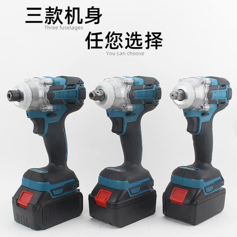 Wholesale brushless electric wrench lithium battery charging screwdriver electric drill screwdriver high-power impact wrench air gun