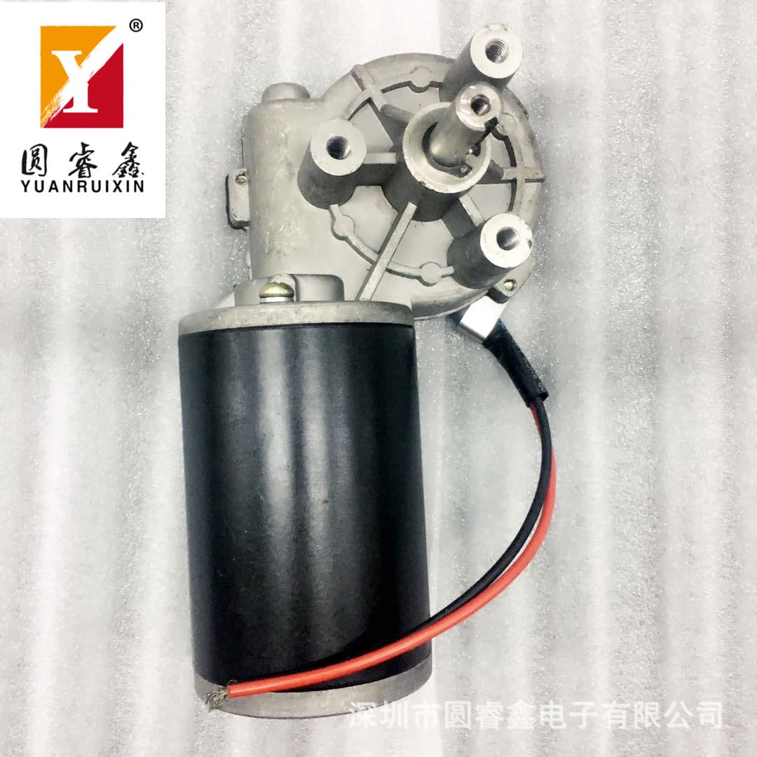 Worm Gear Reduction DC Brushed Motor for Automatic Clothes Rack Lift, Low Noise Turbine Stair Climbing Machine Motor
