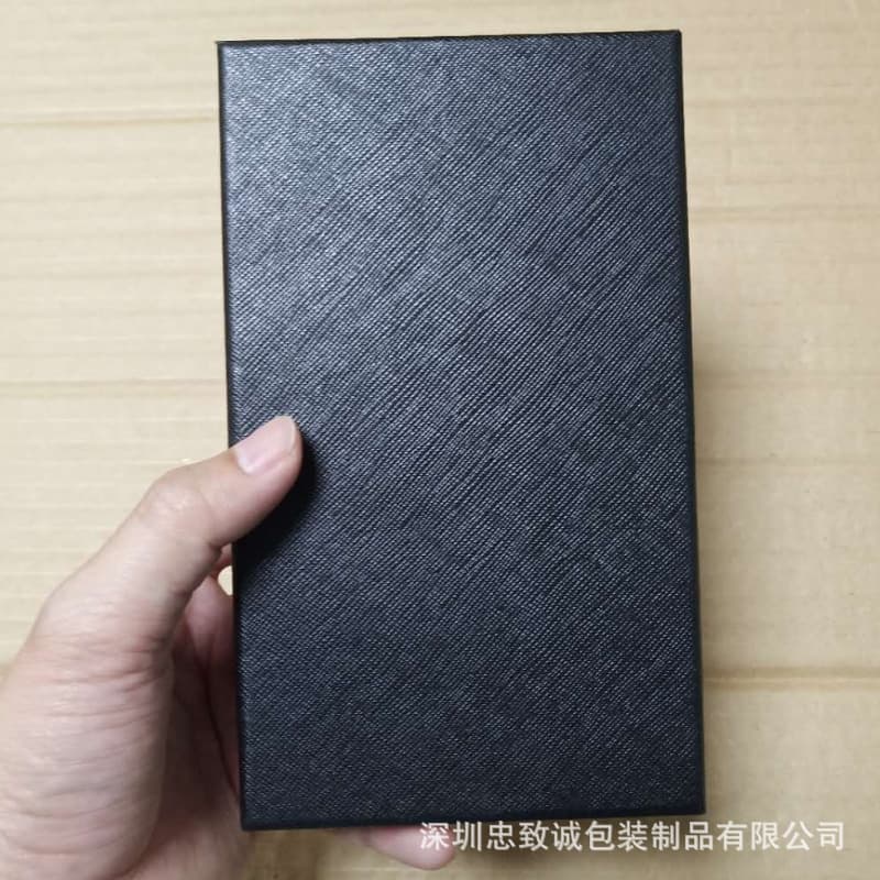 Universal iPhone 13 Black Phone Case Packaging Box, Flip Lid Gift Box for Phone Protective Case, Factory Stock
