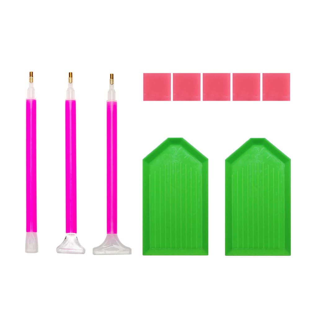 Diamond Painting Tools, Diamond Pen, Blue Tray 15PCS, New DIY Combination Kit for Export