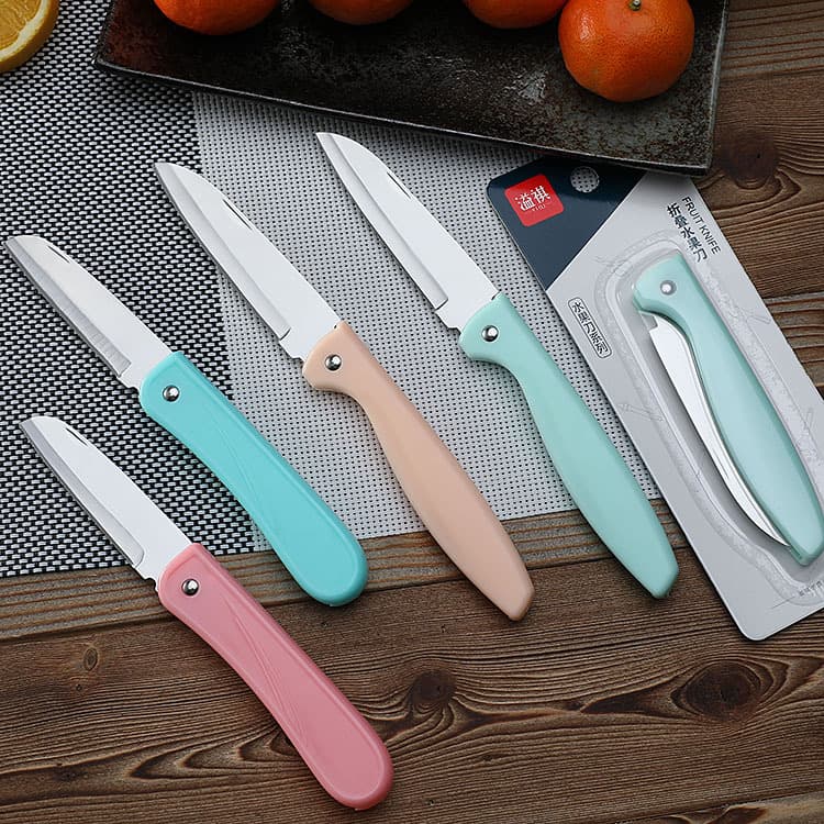 Fruit Knife Peeling Knife Stainless Steel Folding Knife Small Knife Gift Fruit Knife Household Knife Portable Small Folding Knife