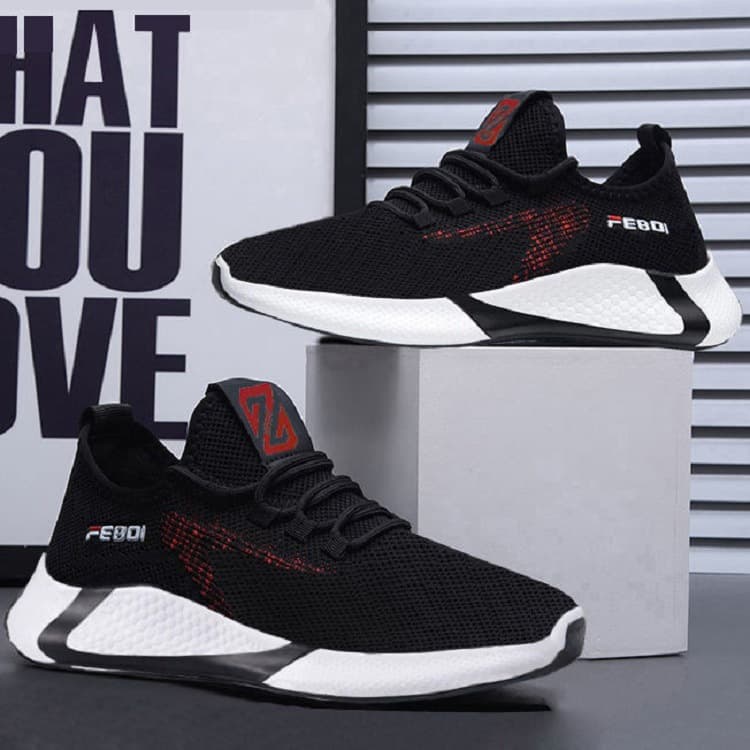 Spring/Autumn Men's Sports Shoes Round Toe Trendy Casual Shoes Men's Running Shoes Stall Supply Cross-border Trade Breathable