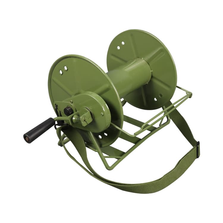 Composite line vehicle frame with drone-specific unwinding reel, backpack line unwinding reel, unwinding rack, and winding vehicle.