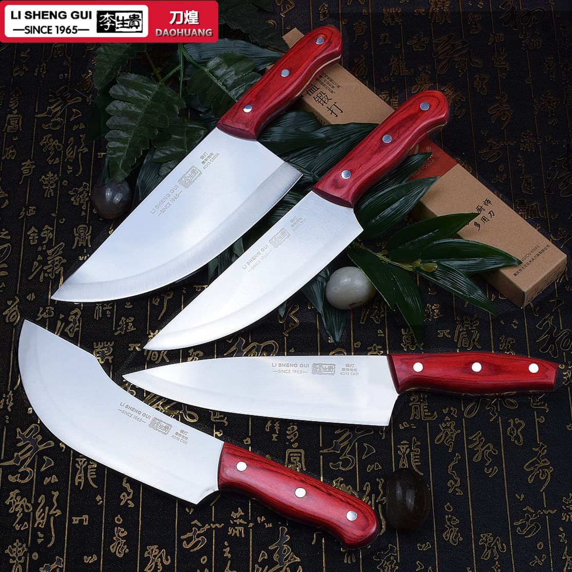 Meat-selling knife, cleaver, kitchen knife, stainless steel butchering and cutting knife, forged meat-cutting knife, deboning knife