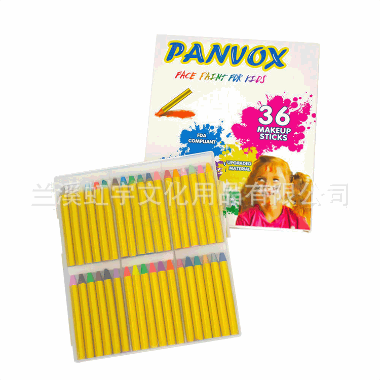 Factory wholesale children's DIY face color 36 color set body painting face color crayon