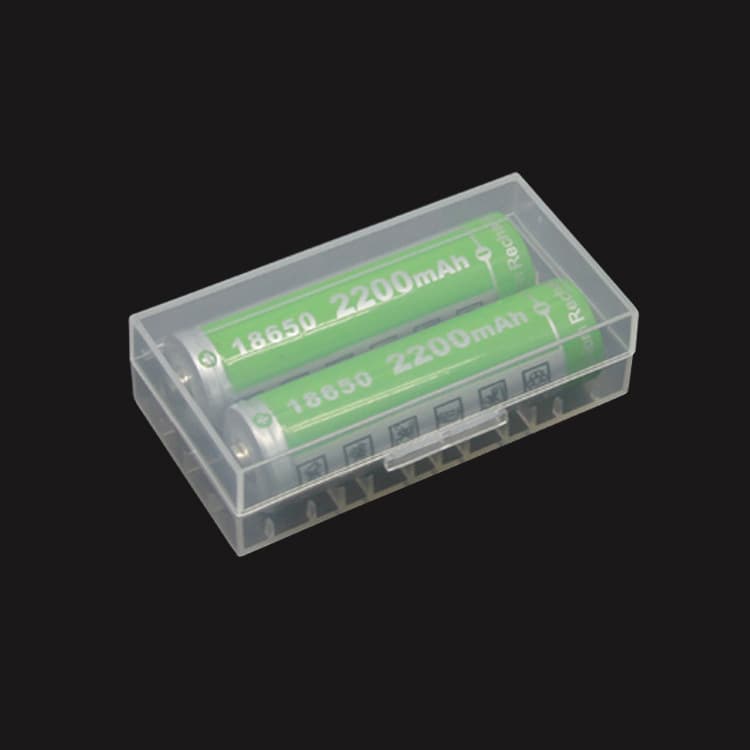 Transparent 4-section 18350 storage case CR123A 17670 battery box 2-section 18650 multi-functional battery case