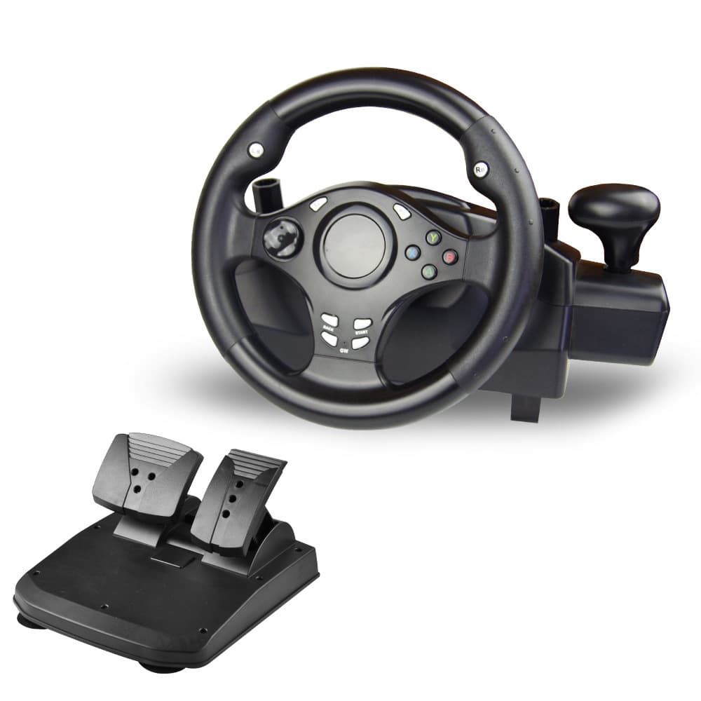 The seven-in-one racing driving game steering wheel is compatible with PS2/PS3/PC/switch/Android/Xbox