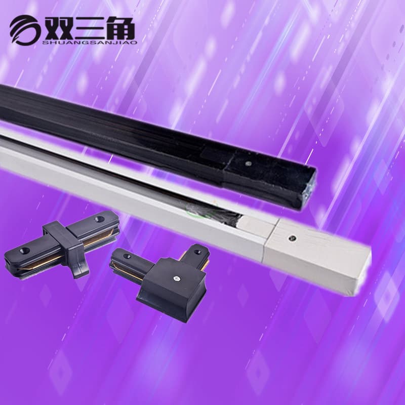 1 meter 2-line LED spotlight track strip 2-meter 2-line spotlight track strip Intermediate rail