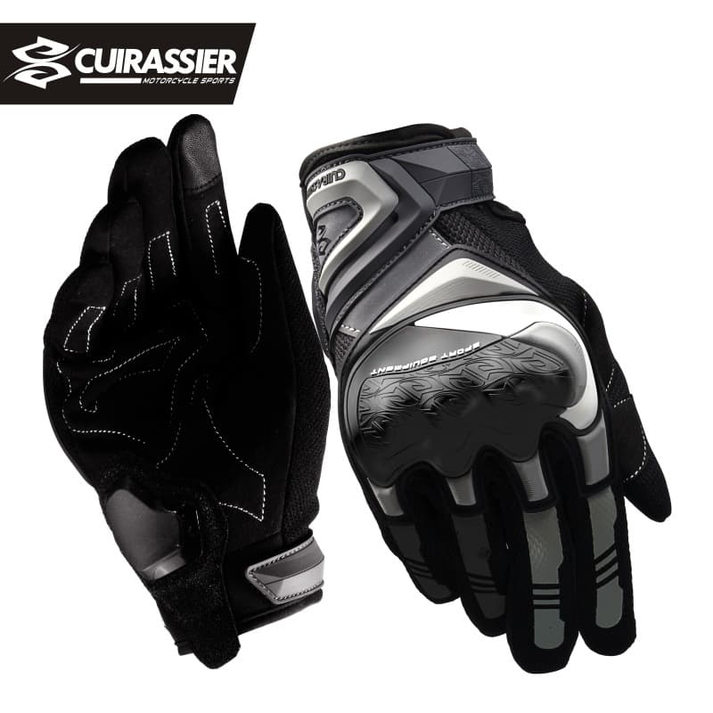 Outdoor Motorcycle Gloves Men's Four Seasons Protective Touchscreen Reflective Gloves for Road Riding And Off-Road Adventures