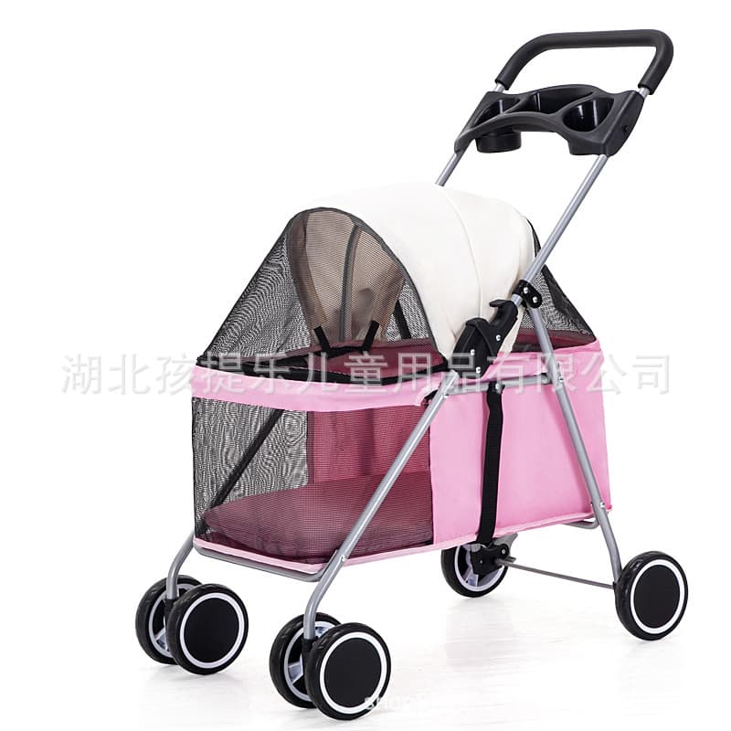 Doogo Factory Direct Cat Teddy Outdoor Portable Foldable Pet Stroller Dog Cat Rabbit Small Lightweight Cart