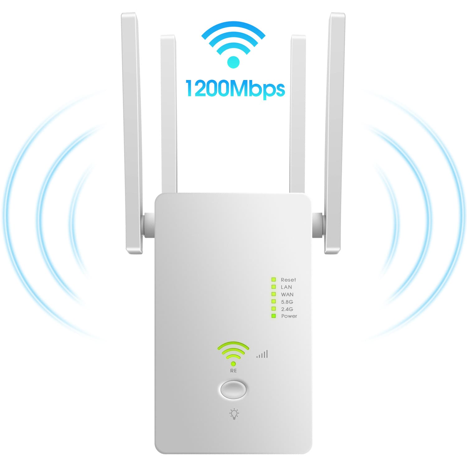 AC1200M Dual Band WiFi Range Extender Wireless Signal Amplifier Wireless AP Wall-Penetrating WiFi Repeater