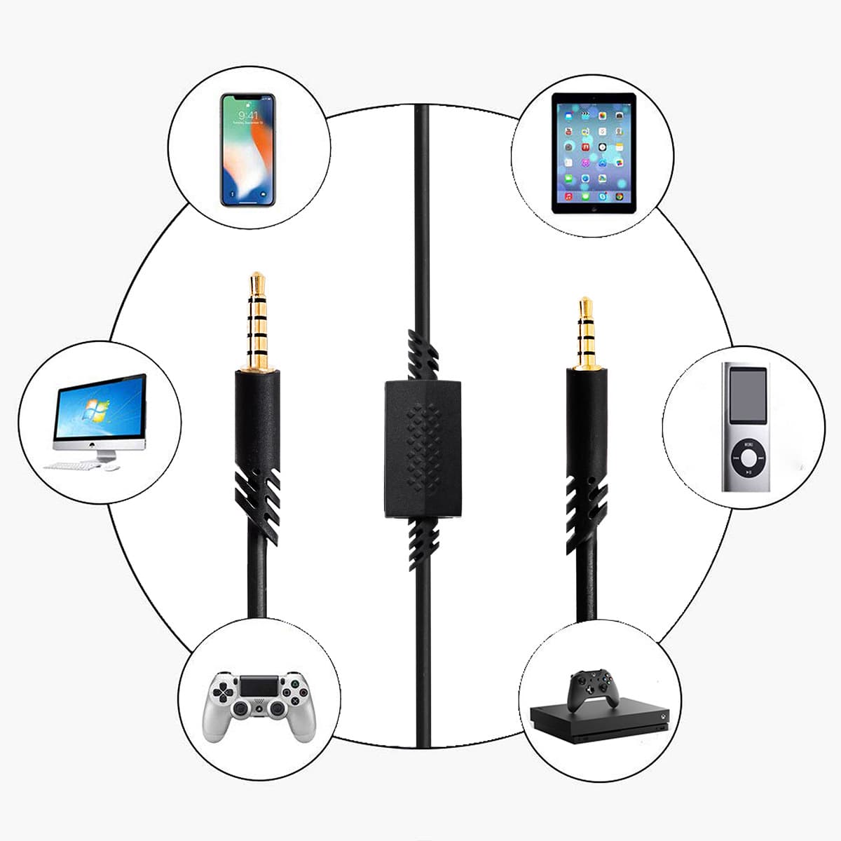 Digital Computer/Digital Audio Cable - 2 RCA Male to 2 RCA Male - 6ft/183cm