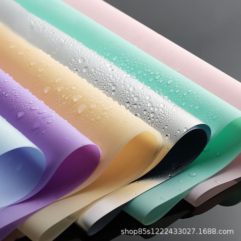 Korean Paper Flower Wrapping Paper Waterproof Transparent OPP Film Rose Bouquet Packaging Material Pearl Floral