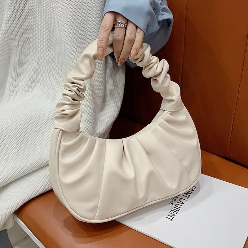 Fashion Cloud Bag Women Versatile Handbag Shoulder Bag 2020 Autumn New Pleated Bag Underarm Bag