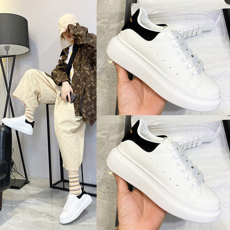 Mackenzie Thick Bottomed White Shoes For Women Spring/Autumn New Style Height Increasing Dad Shoes Trendy Casual Sports