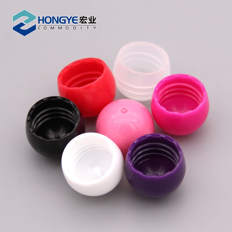 Factory direct supply 18 caliber ball cap, PP mushroom cap, spherical screw cap, glass bead cap, semicircular mushroom cap