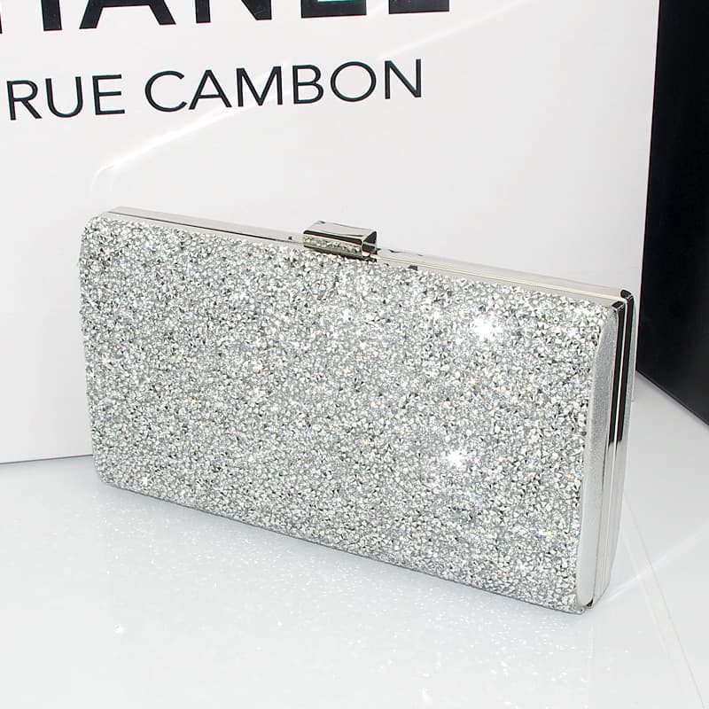 European and American Fashion Evening Bag Rhinestone Women's Clutch Bridesmaid Full Diamond Banquet Bag Drop Shipping Luxury