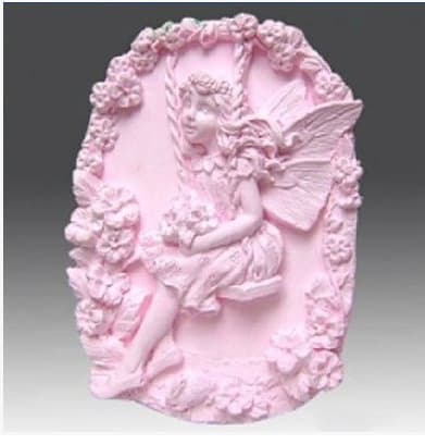 Soap Mold / Handmade Soap Mold / Silicone Mold / Silicone Soap Mold / Flower Fairy on Swing FA282