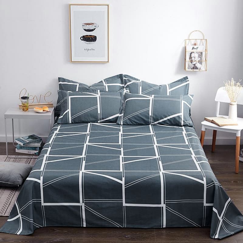 Fitted Sheet 1.2*2.3m Thick Brushed Bed Sheet Single Piece Wholesale Dormitory Hotel Bedroom Single Simple Bed Sheet