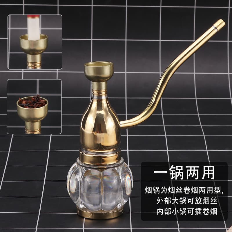 One piece dropshipping Jintai copper hookah filtered water pipe smoking accessories wholesale spot dual-use pipe