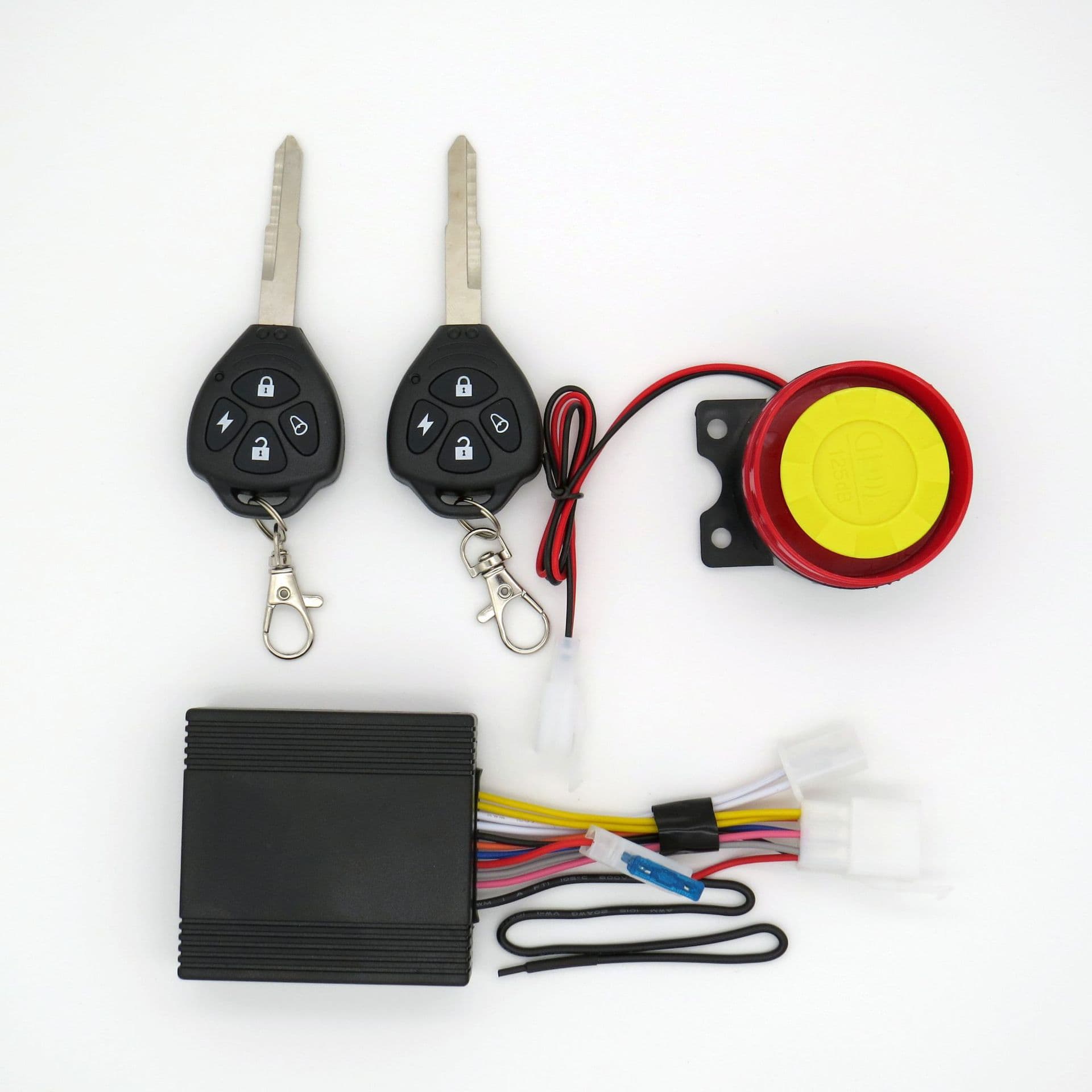 Integrated Motorcycle Anti-Theft Alarm Key Remote Start Stop Double Flash Full Function Accessories Motorcycle Security System