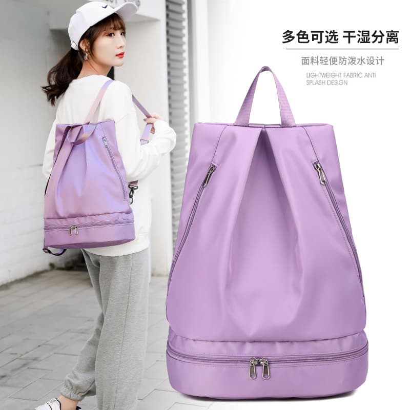 Manufacturer Wholesale New Dry and Wet Separation Swimming Bag Independent Shoe Compartment Fitness Bag for Women Waterproof Beach Storage Bag for Men