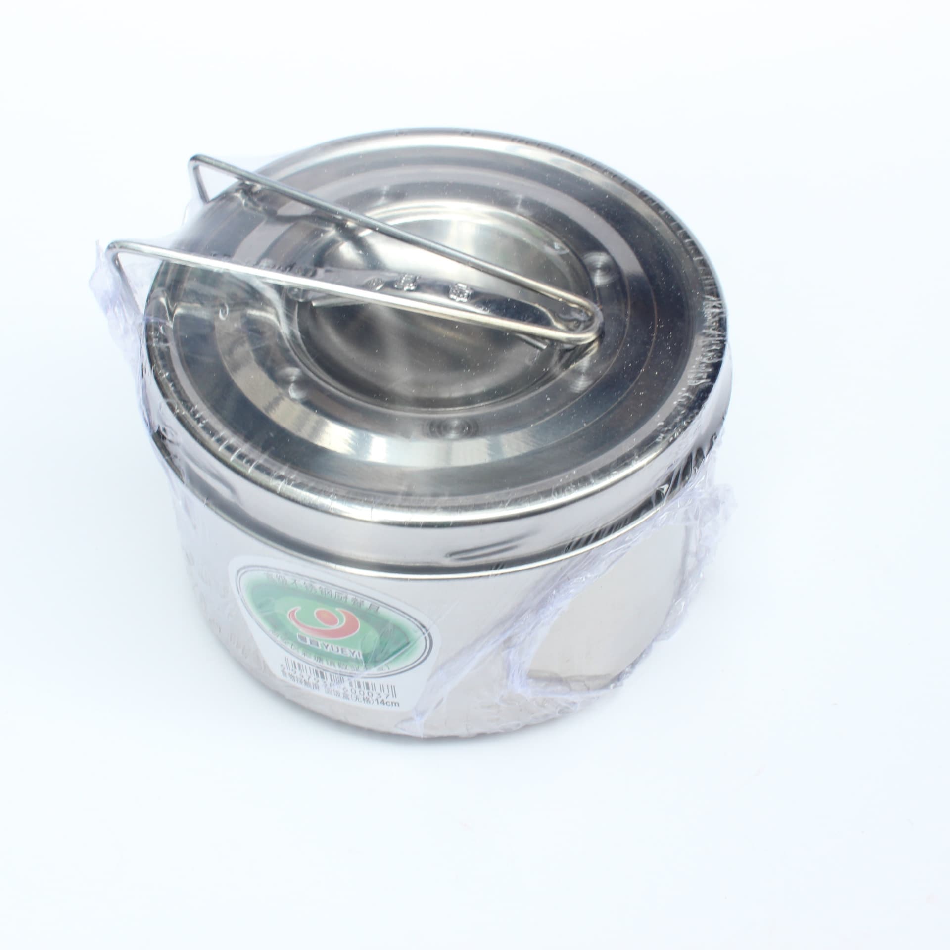 Steamed lunch box stainless steel round compartment student double-layer rice jar lunch box canteen lunch box for office workers
