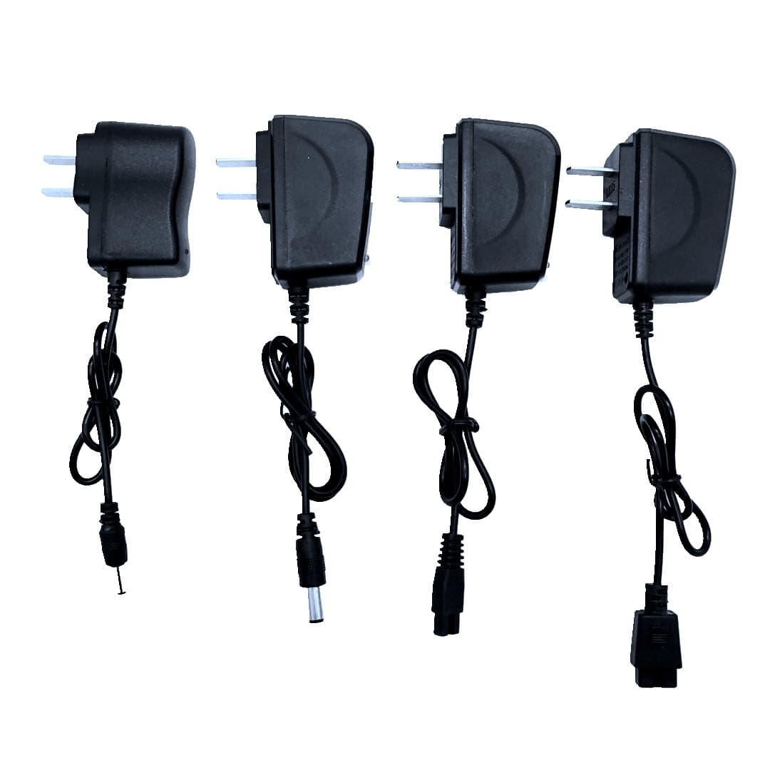 Universal Lithium Battery Charger for Headlamps and Flashlights, 3.7V-4.2V Direct Charge Dual-Tip Charger