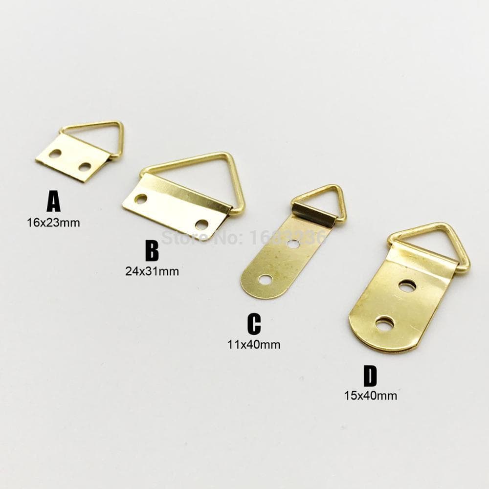 Cross-stitch Frame Oil Painting Hook Frame Hardware Accessories Picture Frame Hook Gold Double Hole Gold Large Row Hanging Mirror Frame Hook