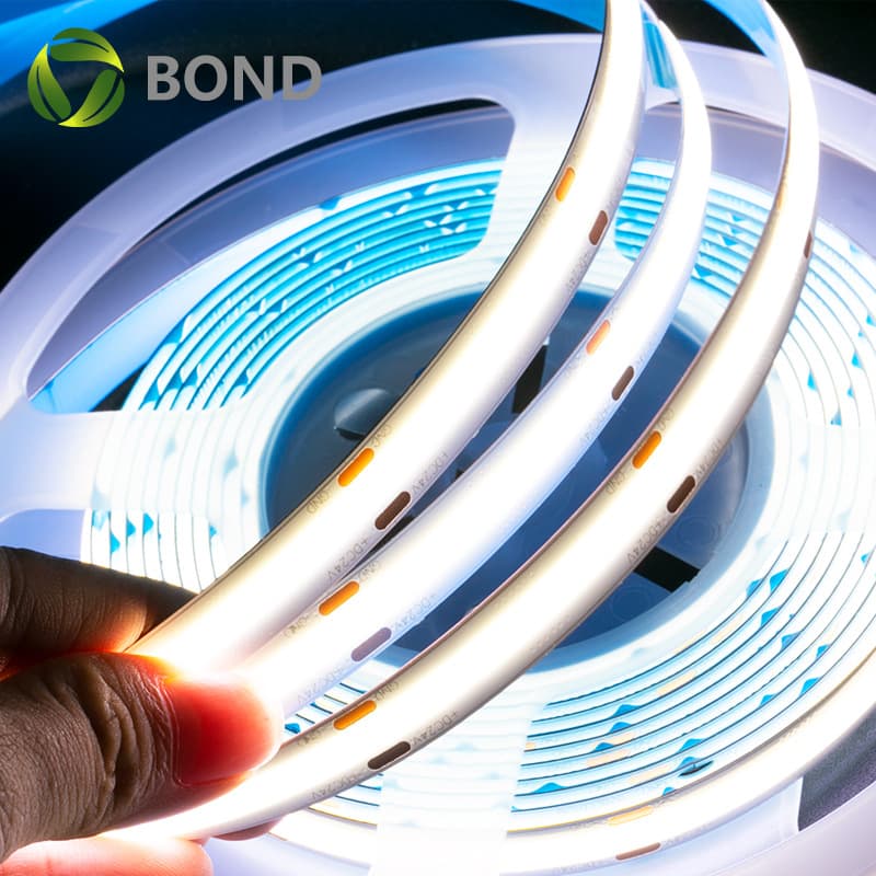 COB LED Flexible Strip Light 320 384 528 LEDs Ra90 Waterproof FCOB LED Strip CSP Flip Chip