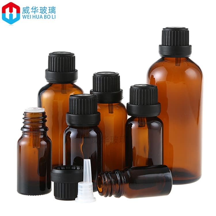 15ml Amber Essential Oil Bottle 30ml Brown Dispensing Bottle 10ml Brown Bulb Cap Glass Mixing Bottle Perfume