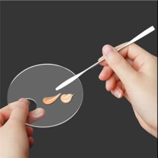 Foundation Mixing Palette Acrylic Transparent Makeup Palette for Makeup Artists Nail Art Small