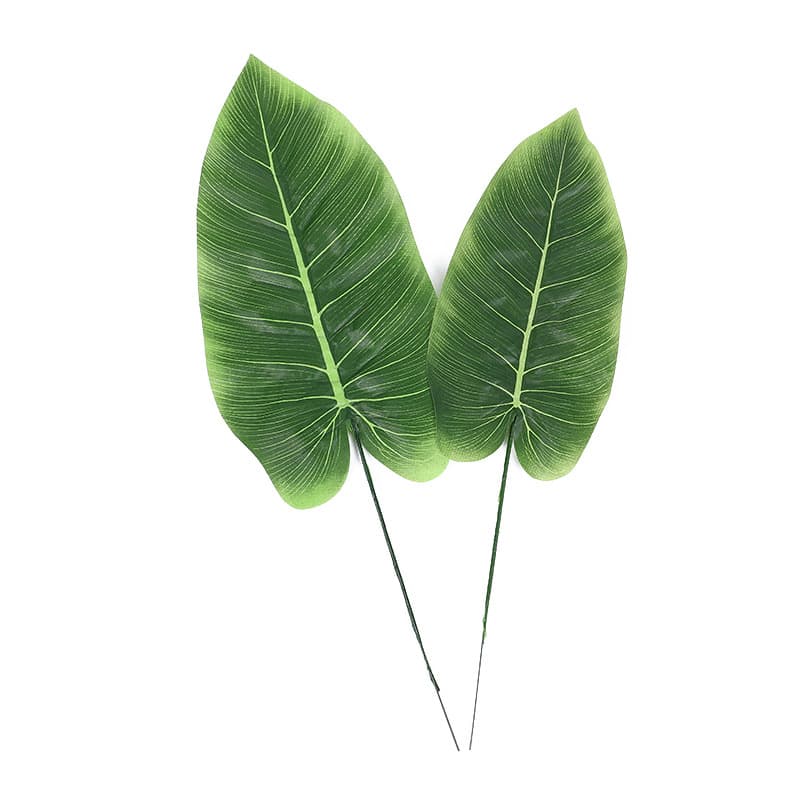 Simulated Leaf Beauty Banana Leaf Elephant Ear Leaf Flower Arrangement Accessories Wedding Fake Flower Plant Wall Hawaiian Party Decoration