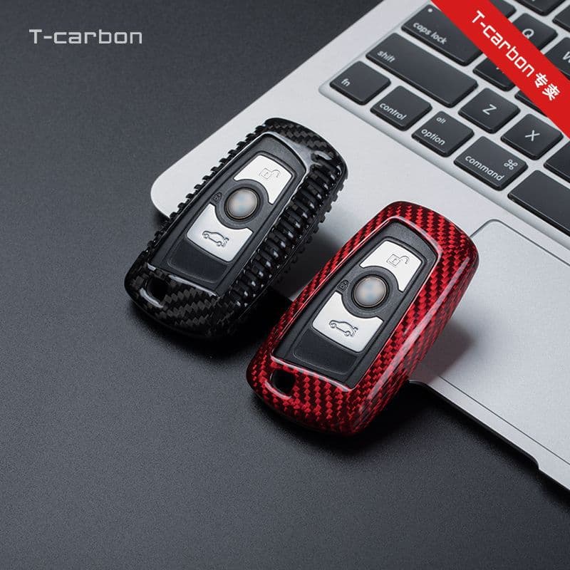 BMW Key Case Cover Blade Shell for X1 X5 X6 X3 New 3 Series 7 Series Carbon Fiber Wrap 320 Car Protective Case